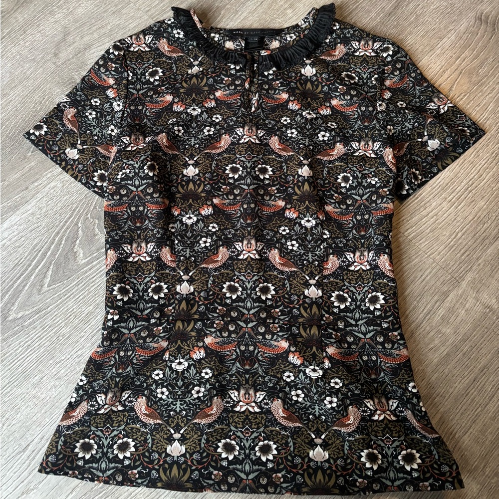 Vintage Strawberry Thief crepe blouse Marc by Marc Jacob’s